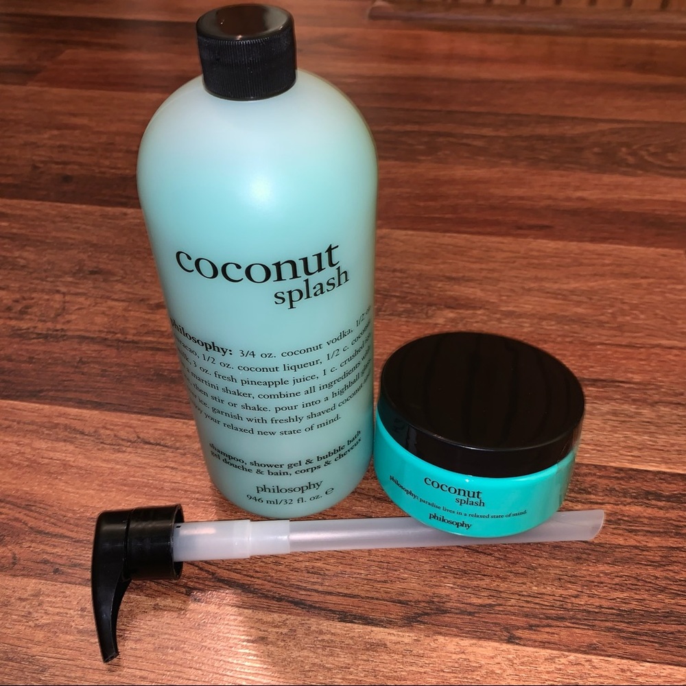 32oz Coconut Splash Shower Gel & 8oz body soufflé